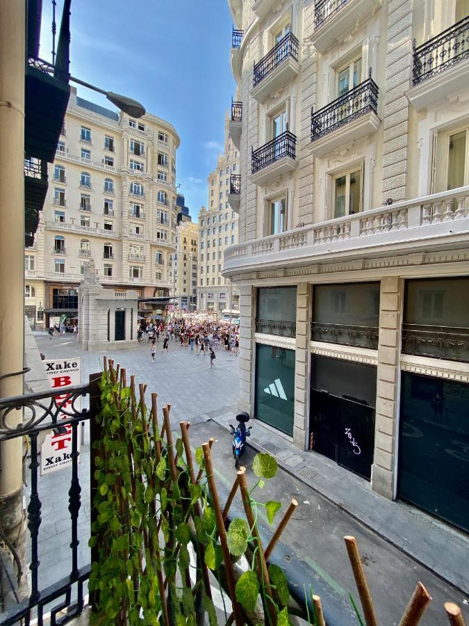 Charming Gran Via Madrid Lägenhet Exteriör bild
