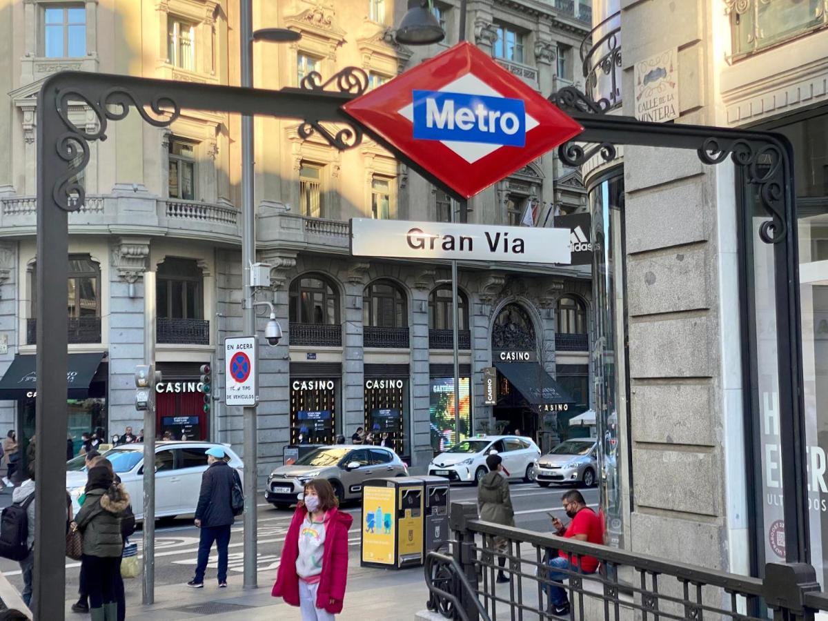 Charming Gran Via Madrid Lägenhet Exteriör bild